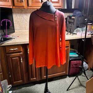 Stylish Orange Women's Top